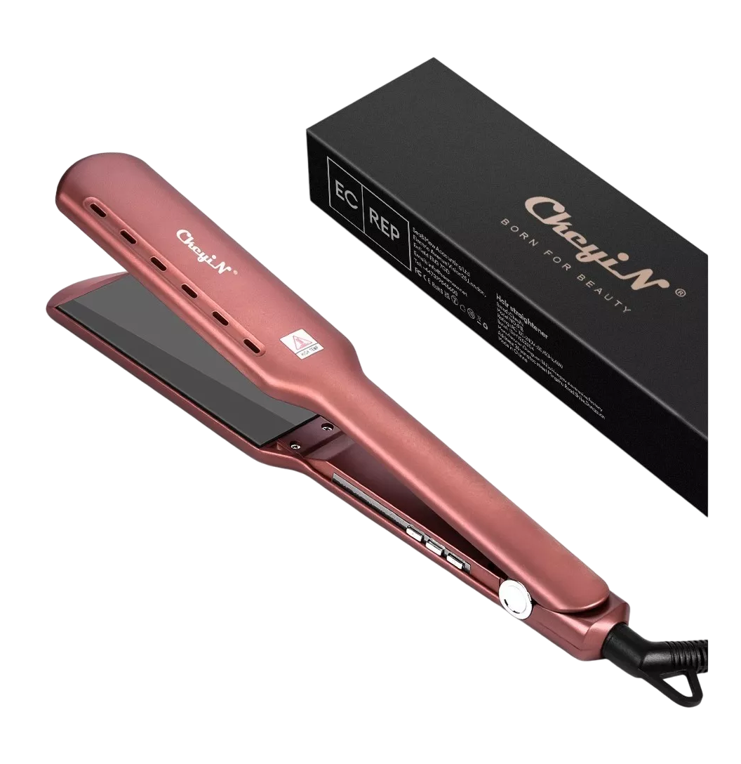 Plancha de Cabello Ckeyin Profesional de Cerámica de 44 mm Marrón