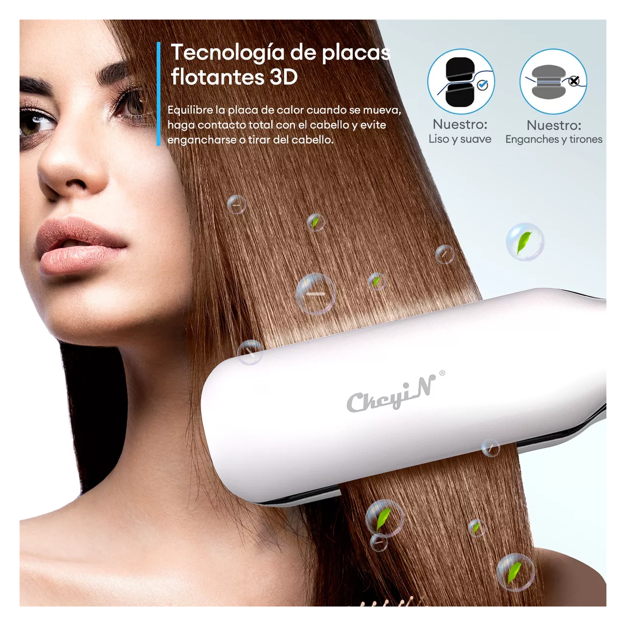 Foto 4 pulgar | Alaciadora para Cabello Ckeyin de Cerámica