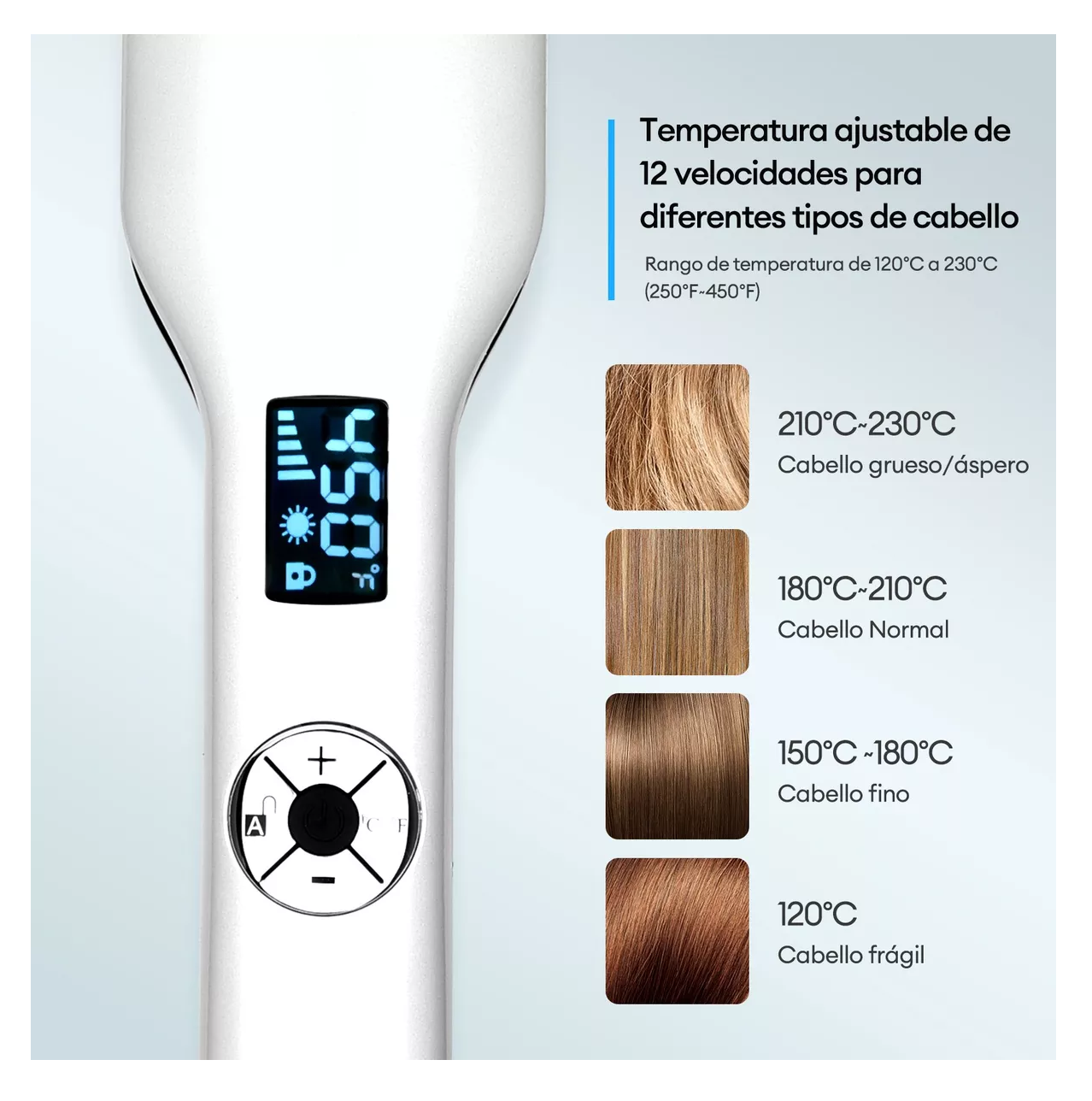 Foto 5 pulgar | Alaciadora para Cabello Ckeyin de Cerámica