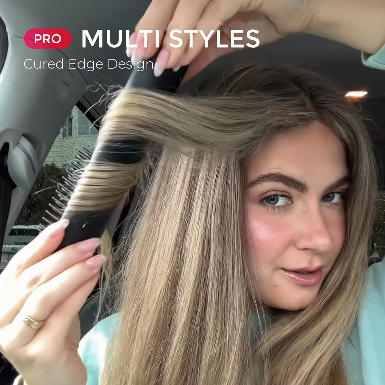 Foto 7 | Cepillo Alisador De Pelo Tymo Porta Pro Inalámbrico Rosa - Venta Internacional.