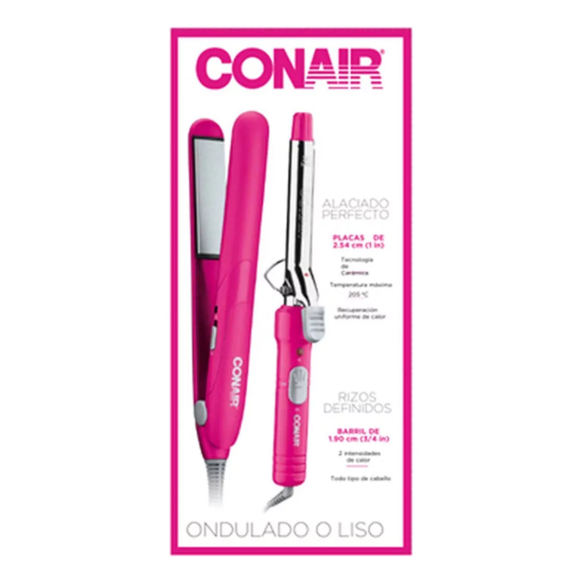 Foto 5 | Combo Conair Cb2335pnes Alaciadora + Rizadora Rosa