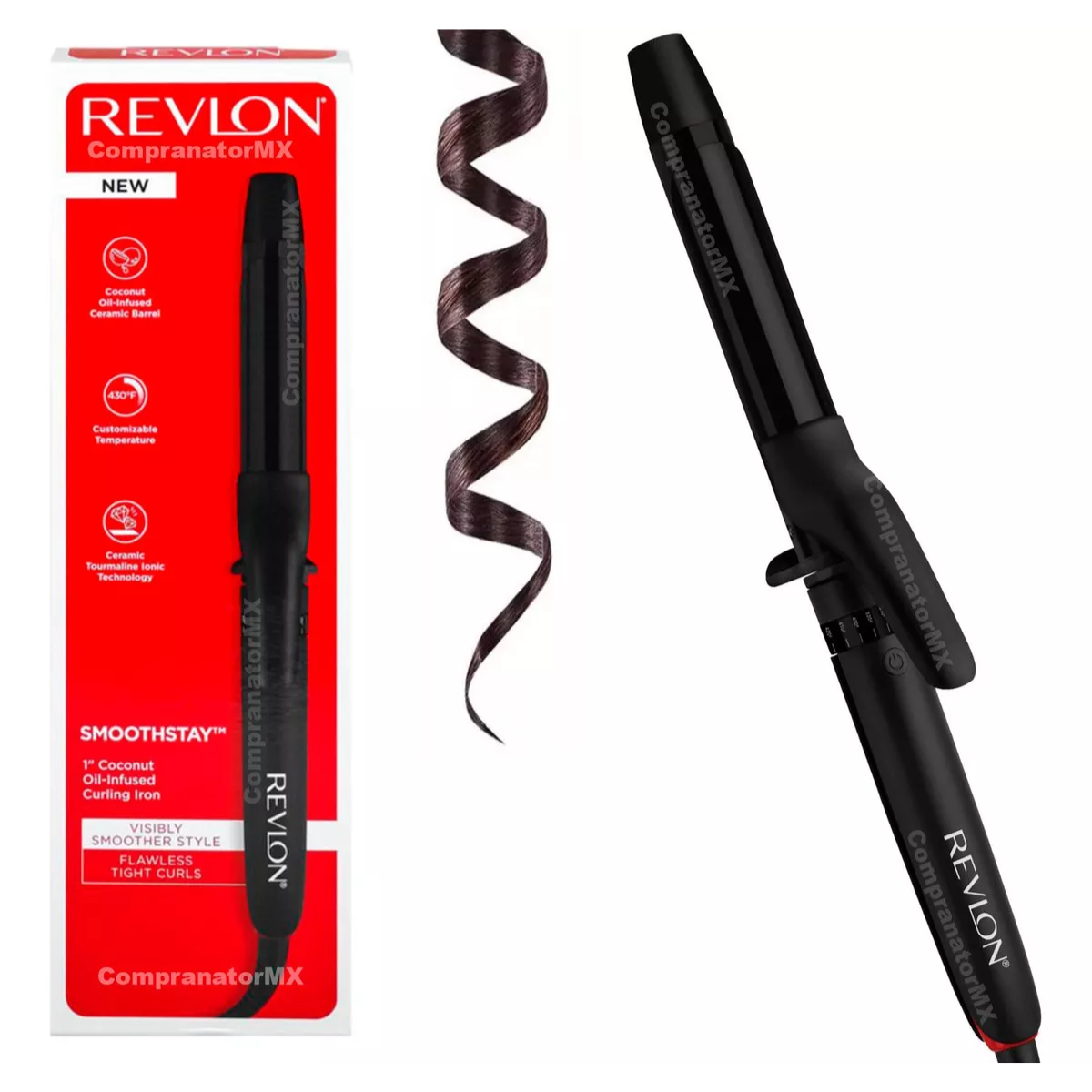 Foto 2 pulgar | Rizadora Revlon Rvir1190la1 1'' Infusión De Coco Negro