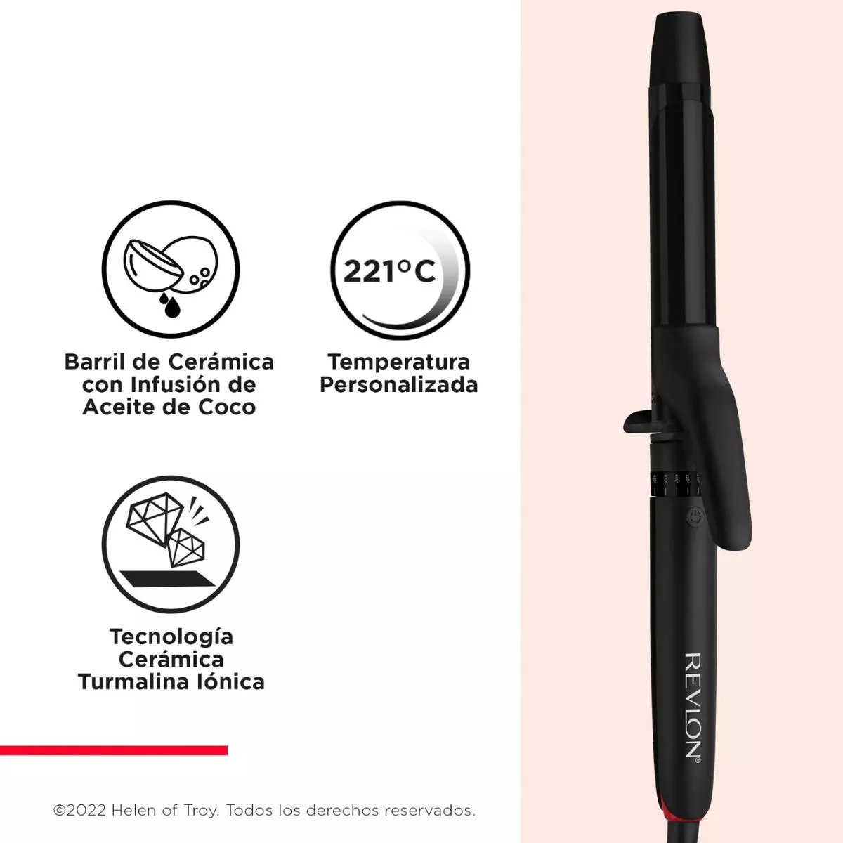 Foto 5 | Rizadora Revlon Rvir1190la1 1'' Infusión De Coco Negro