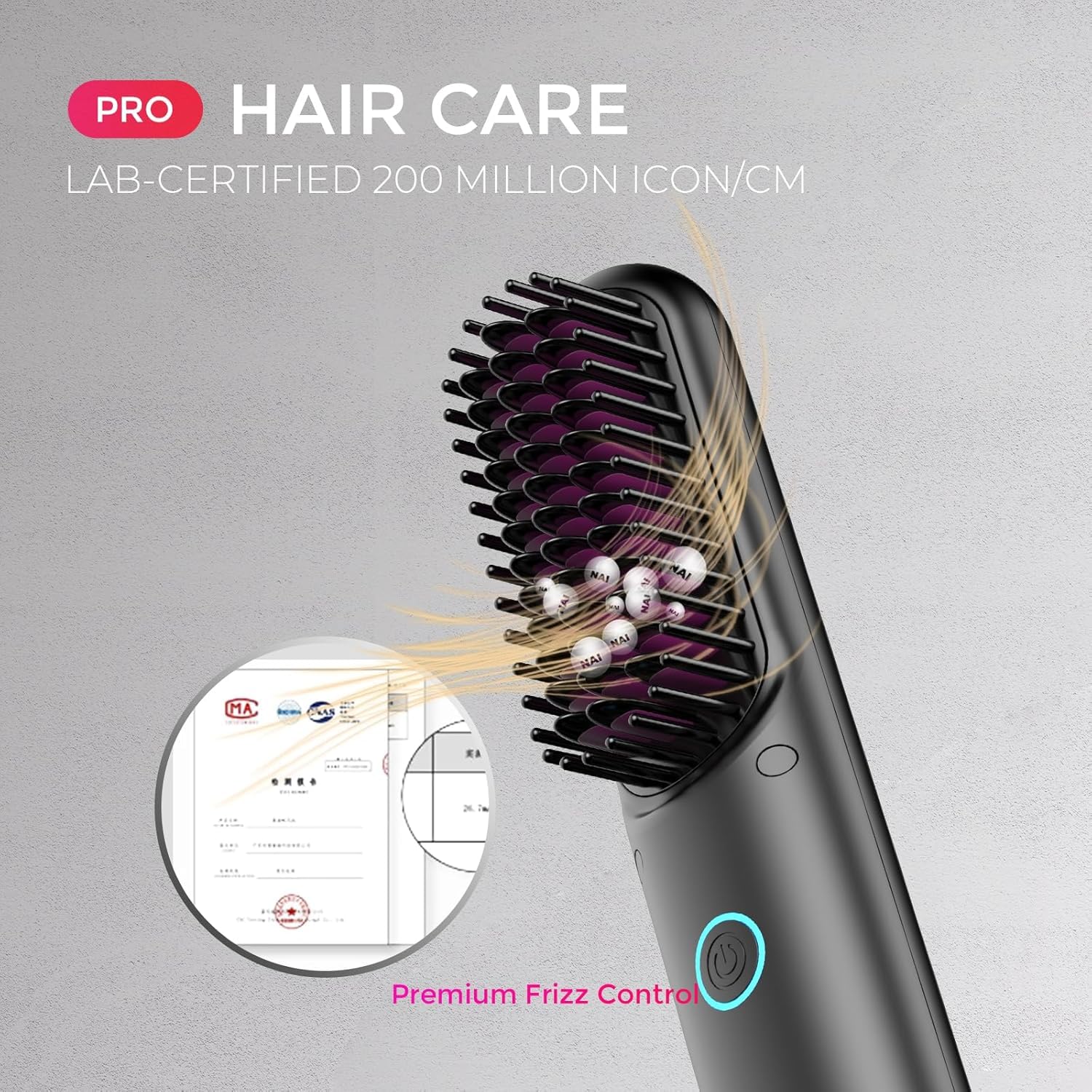 Foto 8 pulgar | Cepillo Alisador De Pelo Inalámbrico Tymo Porta Pro Black - Venta Internacional.