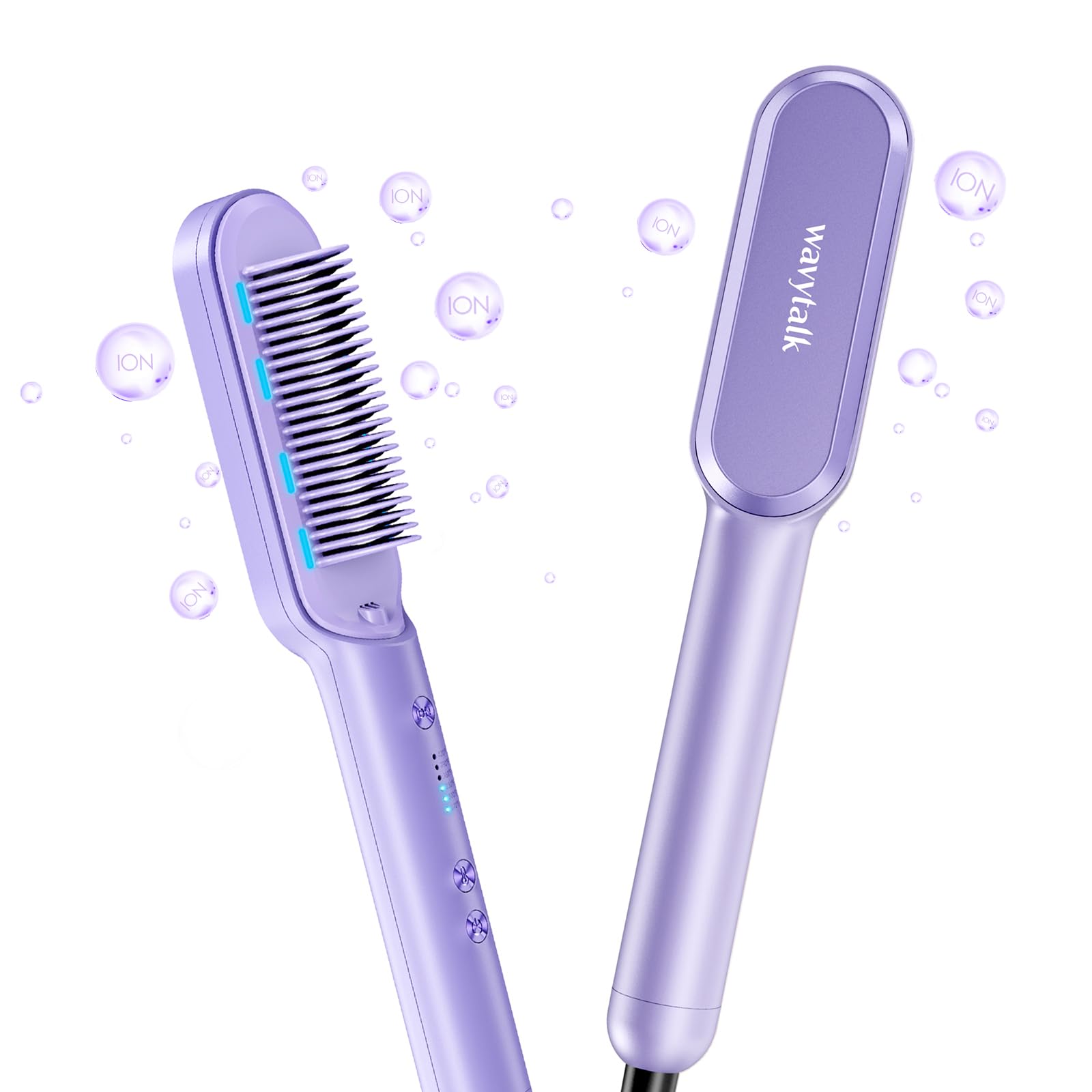 Cepillo Alisador De Pelo Wavytalk Ionic 6 Temperature Purple - Venta Internacional.