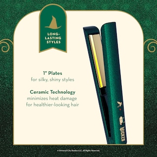 Foto 2 | Plancha de Cabello Conair Wicked Elphaba Flat Iron 1 '' - Venta Internacional