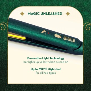 Foto 3 | Plancha de Cabello Conair Wicked Elphaba Flat Iron 1 '' - Venta Internacional