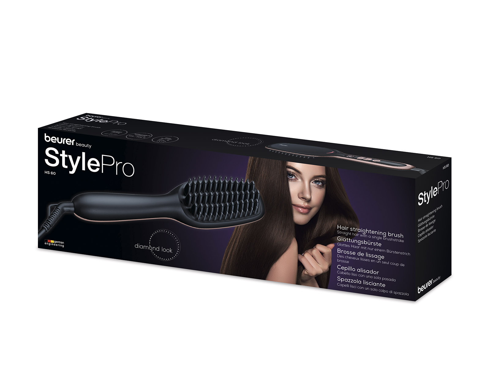 Foto 4 pulgar | Cepillo Iónico Alisador Stylepro Hs60 Beurer Negro Anti Frizz