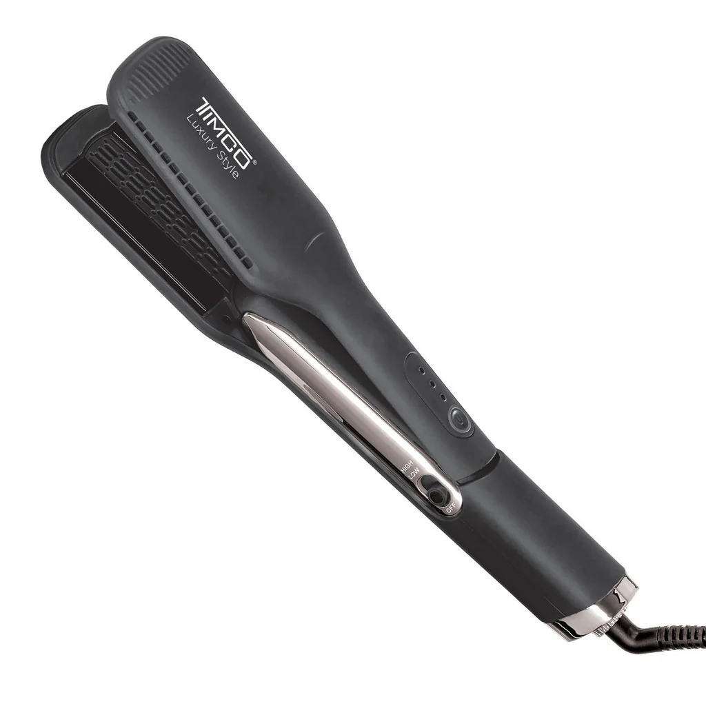 Alaciadora Timco Psm288 Hair Styling Luxury 2 En 1 Placas De Cerámica Negra