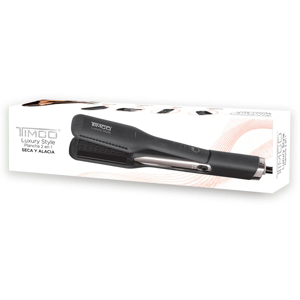 Foto 4 pulgar | Alaciadora Timco Psm288 Hair Styling Luxury 2 En 1 Placas De Cerámica Negra