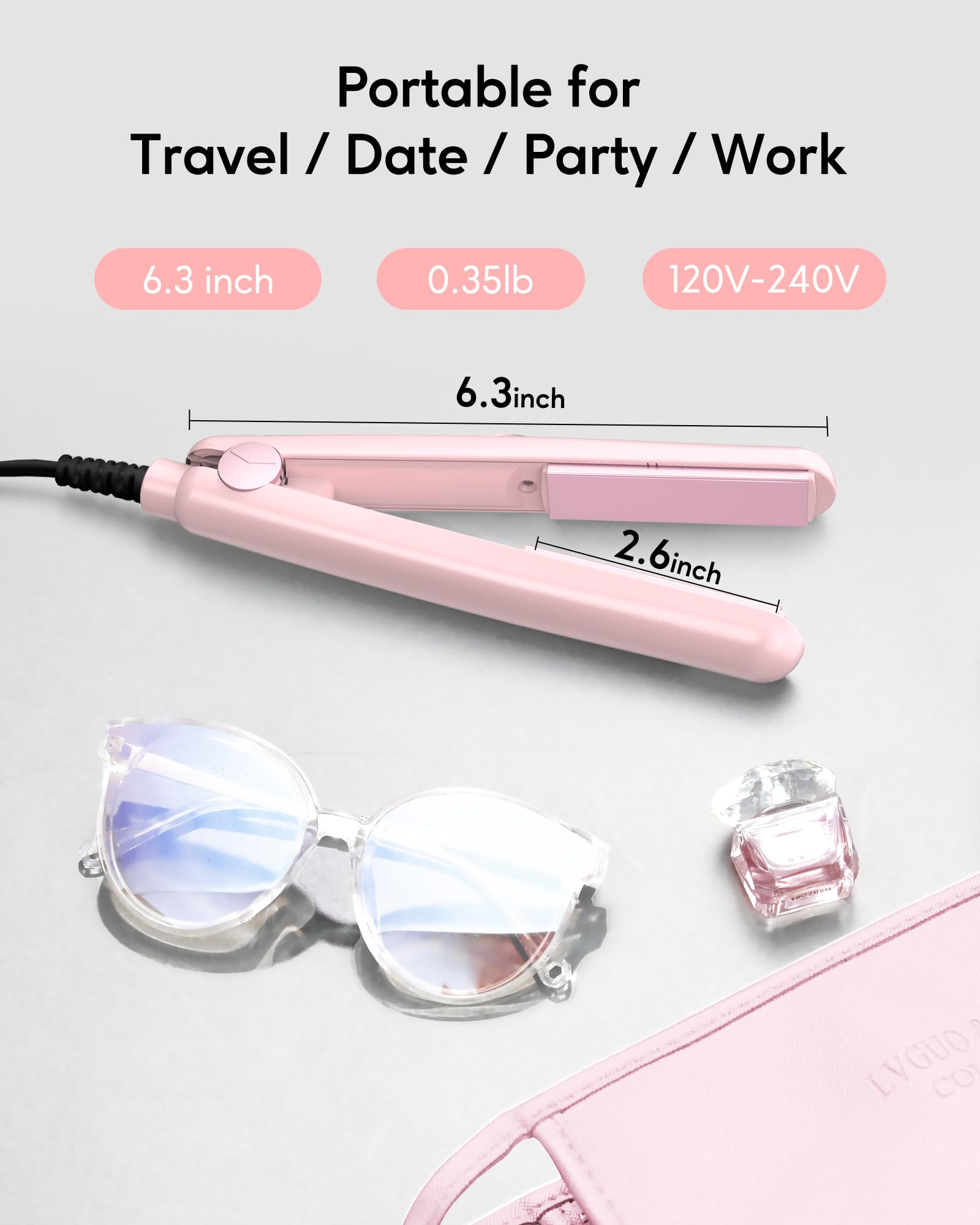 Foto 4 pulgar | Plancha De Pelo Flat Iron Wavytalk Wavytalk Mini Portátil De 1,8 Cm - Venta Internacional.