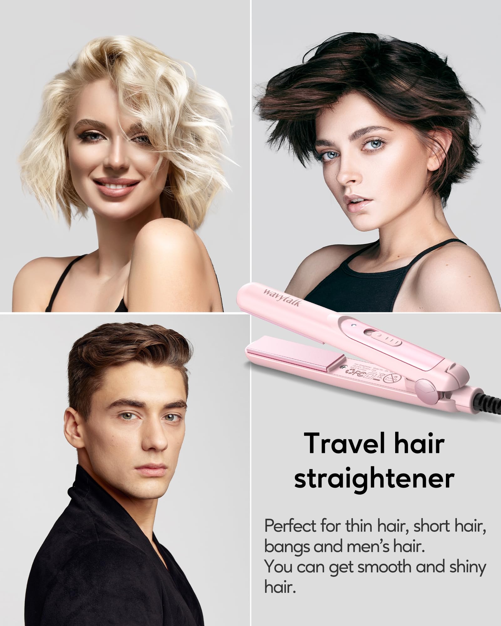 Foto 7 pulgar | Plancha De Pelo Flat Iron Wavytalk Wavytalk Mini Portátil De 1,8 Cm - Venta Internacional.