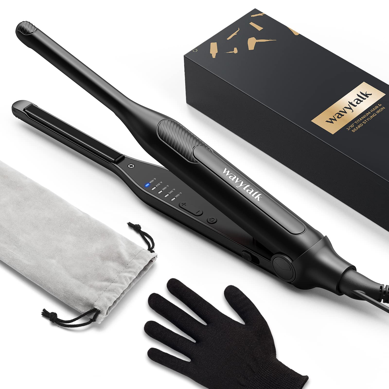 Foto 2 pulgar | Lápiz Flat Iron Wavytalk De 3/10 Pulgadas Para Cabello Corto Y Barba - Venta Internacional.