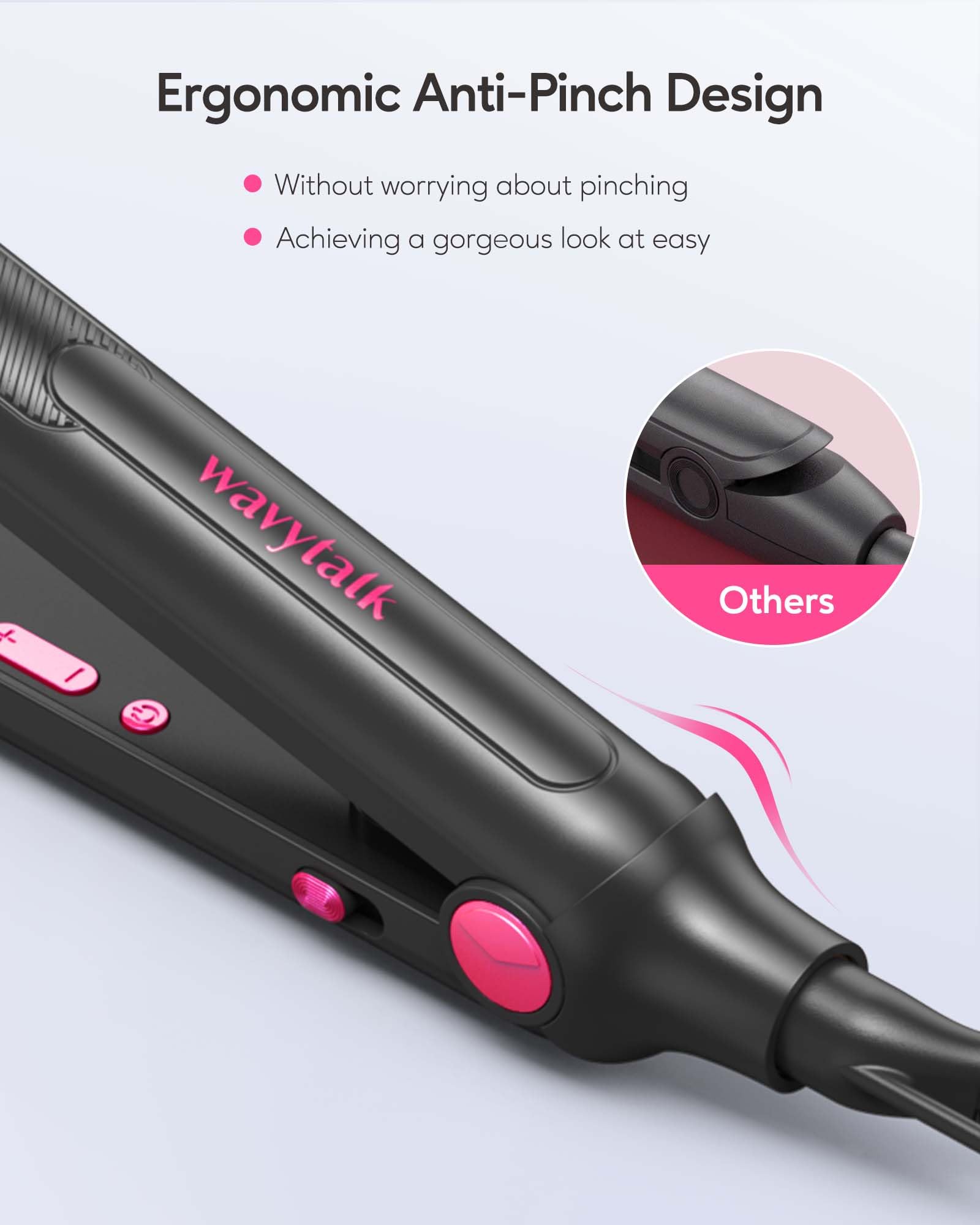 Foto 3 | Plancha Plana Wavytalk Wavytalk Pequeña Para Cabello Corto O Corte De Duendecillo - Venta Internacional.