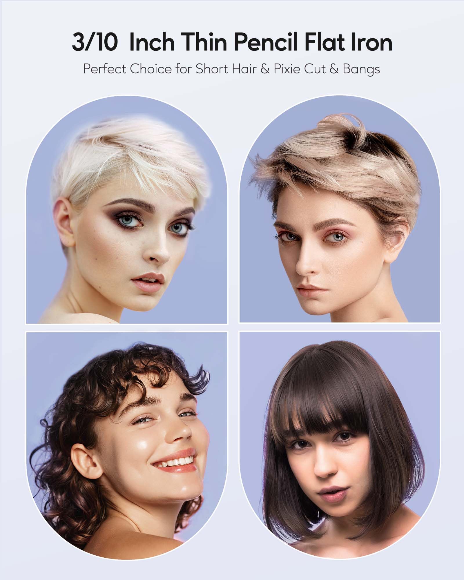Foto 6 | Plancha Plana Wavytalk Wavytalk Pequeña Para Cabello Corto O Corte De Duendecillo - Venta Internacional.