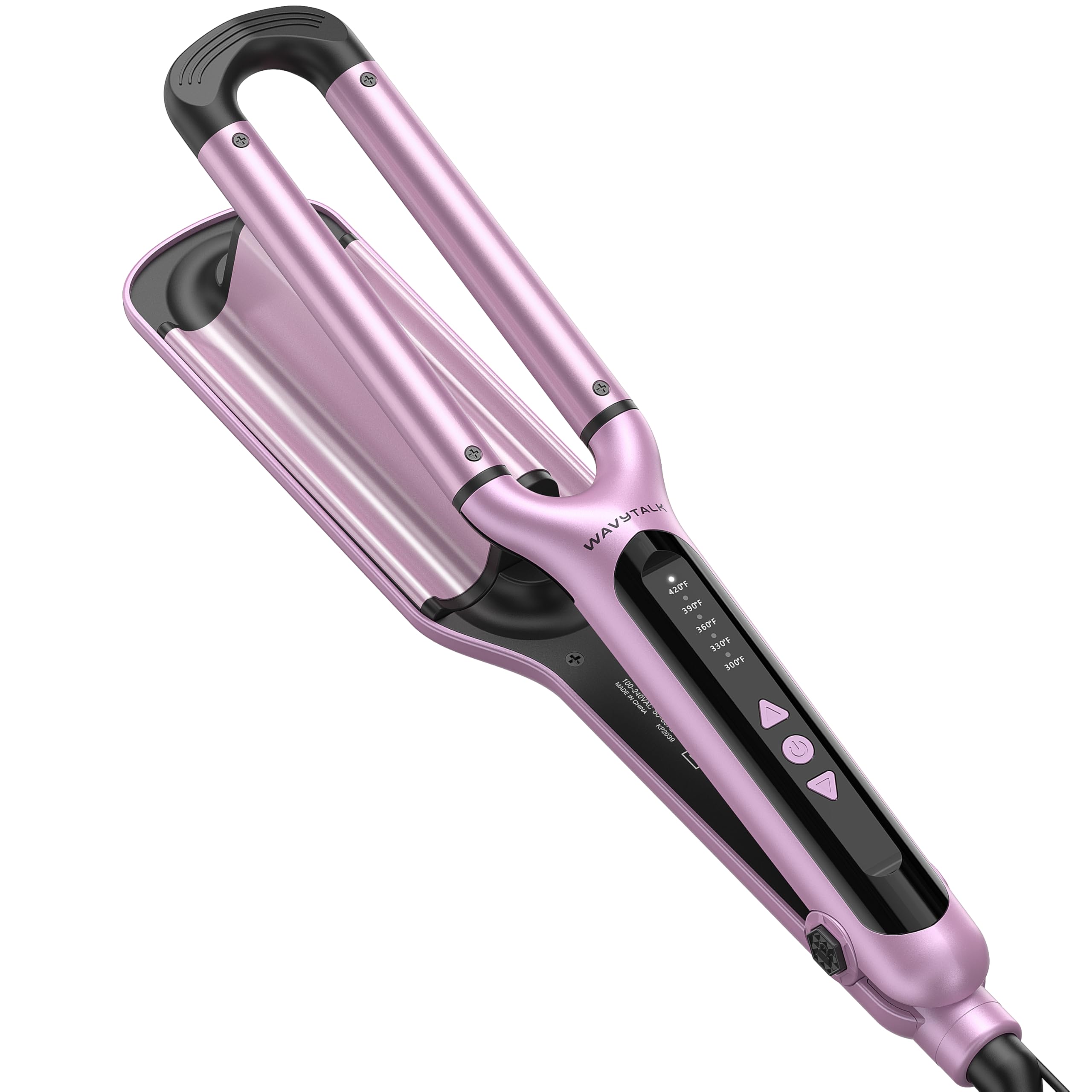 Foto 2 pulgar | Rizador de Pelo Wavytalk Beach Waves Rizador de 3 Barriles Rosa - Venta Internacional