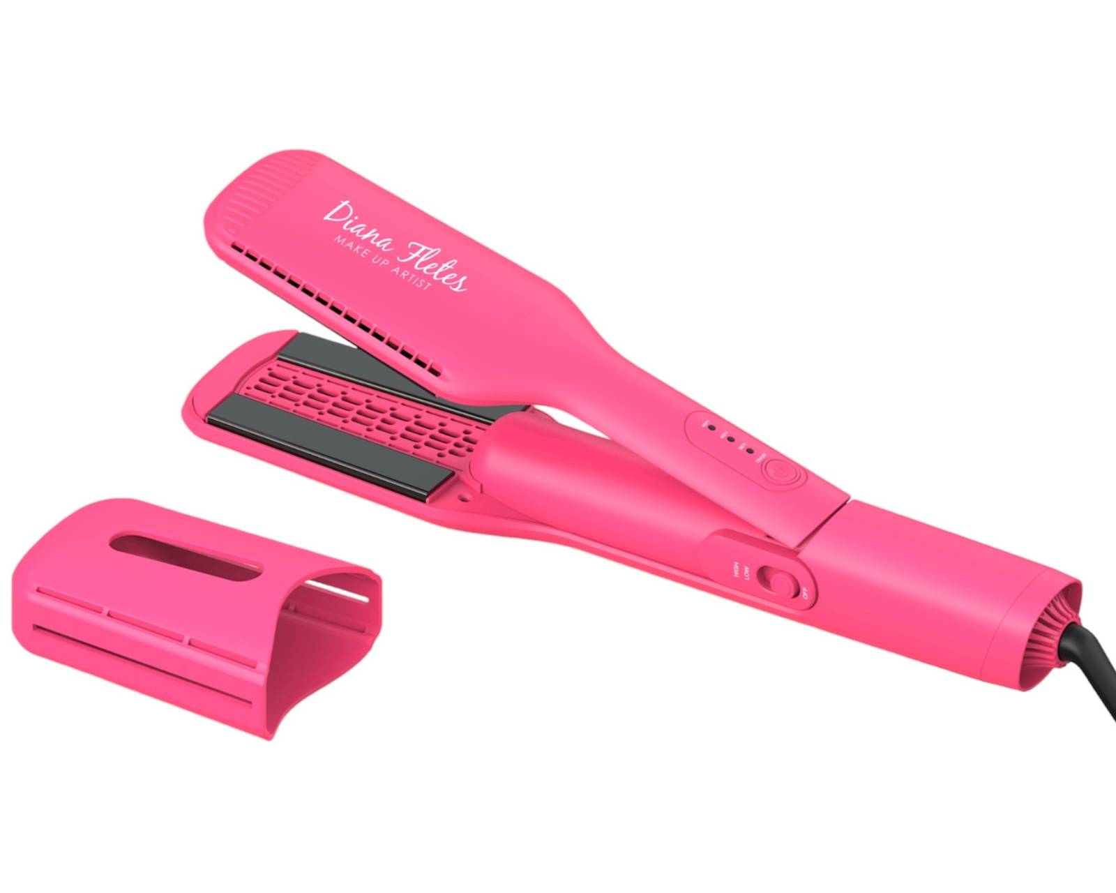 Foto 4 pulgar | Plancha 2 en 1 Diana Fletes para Cabello Húmedo y Seco Sm 288 Pink Cerámica