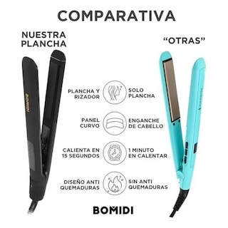 Foto 3 | Plancha para Cabello Bomidi Hs2 Negro