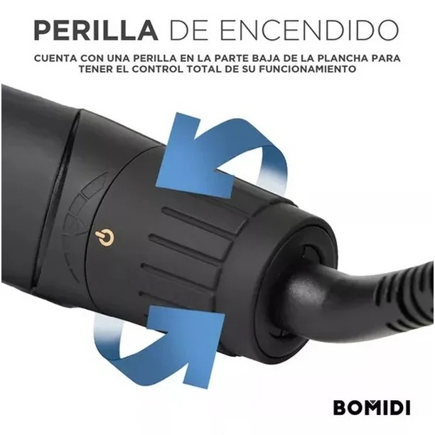 Foto 5 pulgar | Plancha para Cabello Bomidi Hs2 Negro