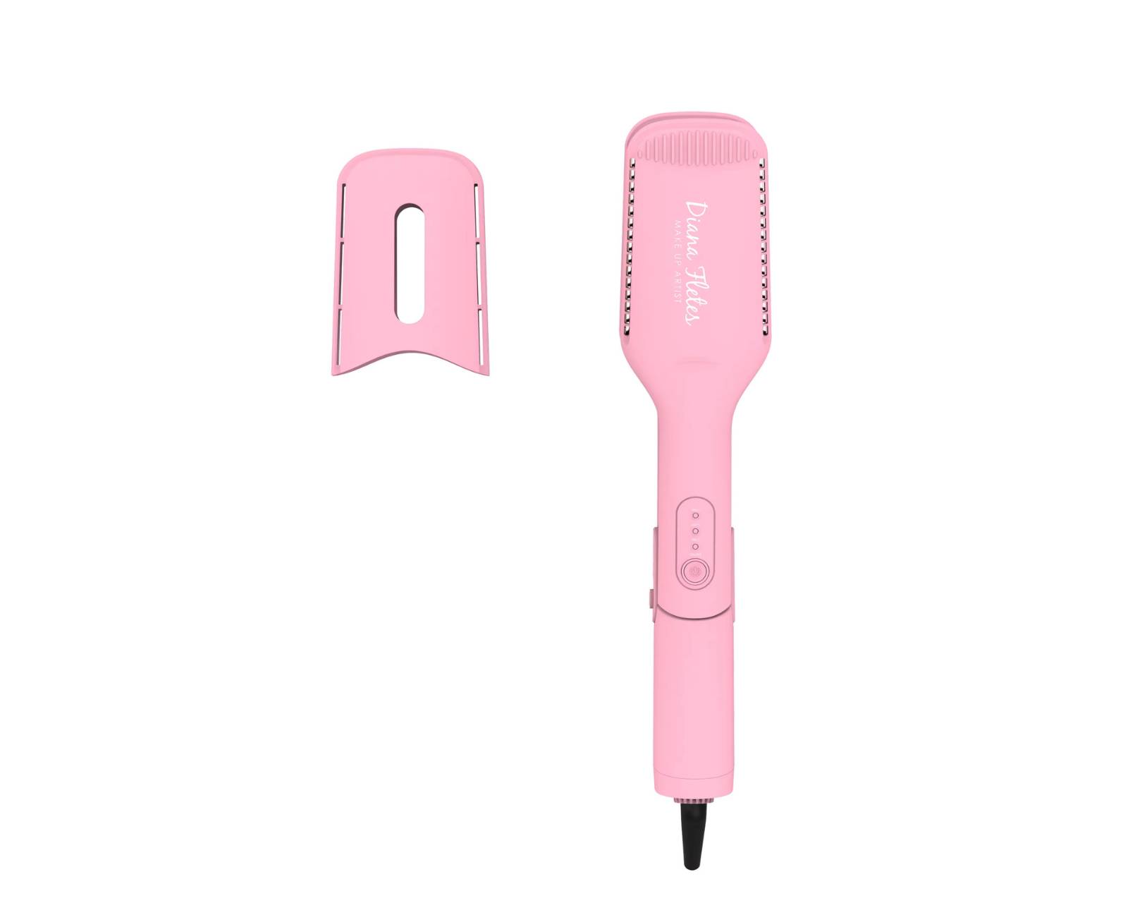 Foto 2 pulgar | Plancha 2 en 1 Diana Fletes para Cabello Húmedo y Seco Sm 288 Light Pink Titanio Galvanizado