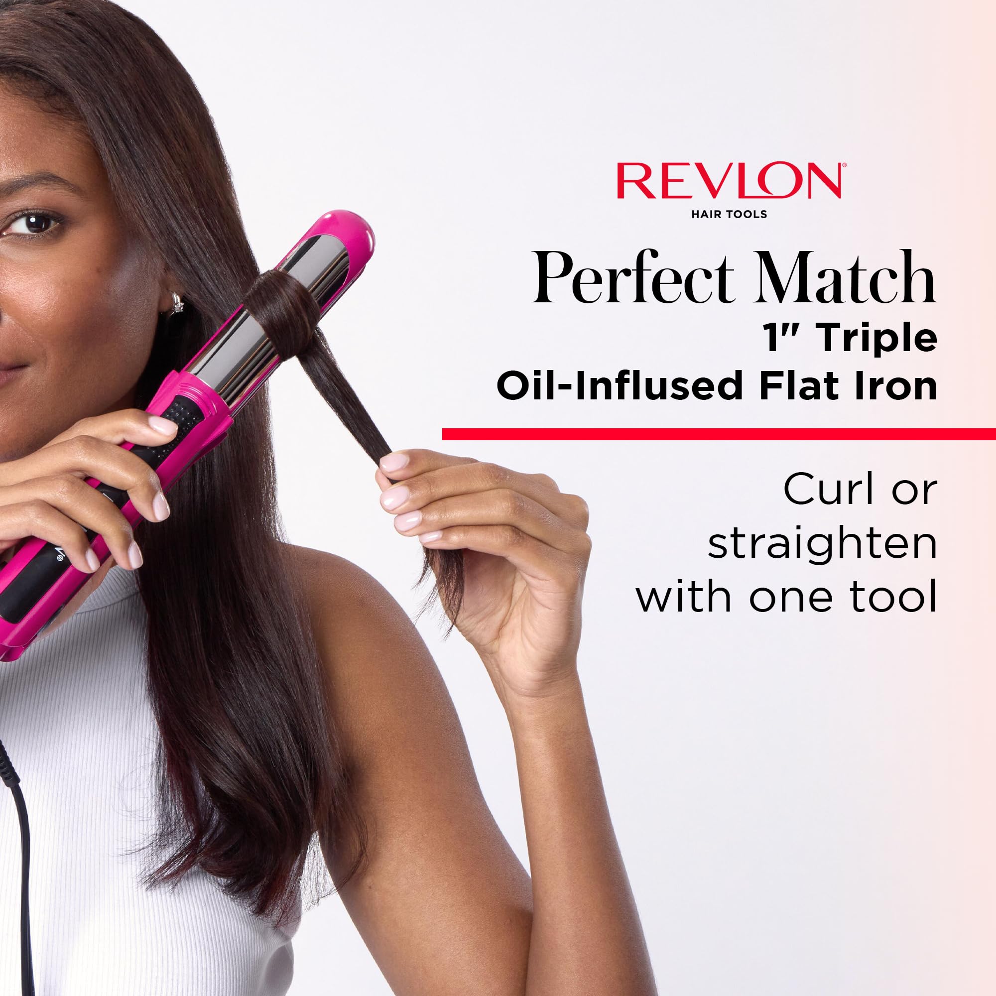 Foto 3 pulgar | Rizador De Pelo De Plancha Plana Revlon Perfect Match - Venta Internacional.