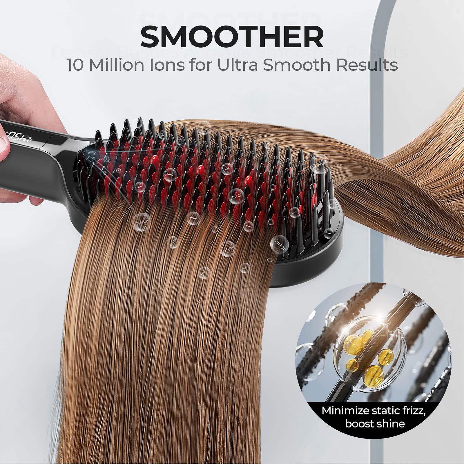 Foto 5 | Cepillo Alisador De Pelo Tymo Ionic Plus 16 Temperatures - Venta Internacional.