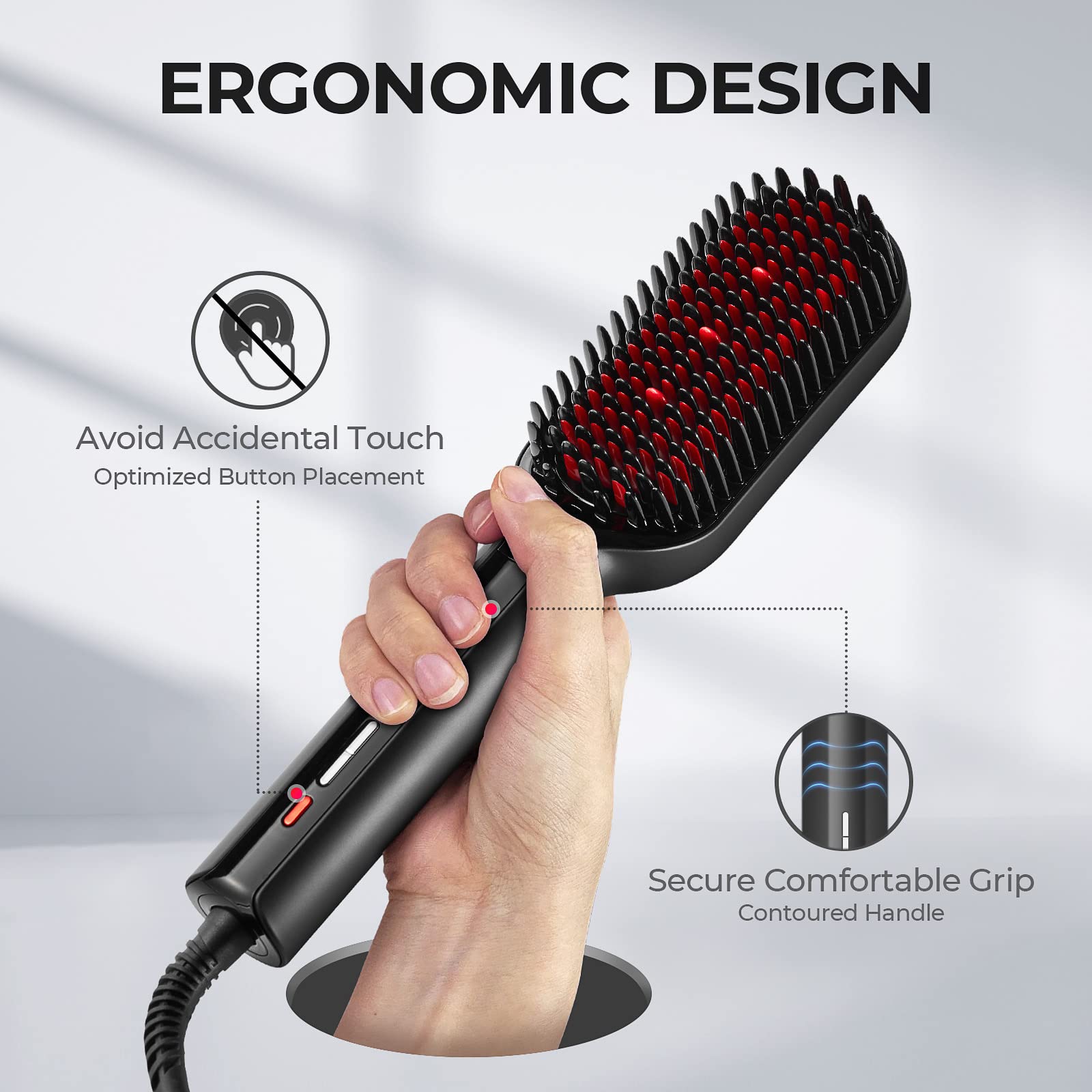 Foto 6 | Cepillo Alisador De Pelo Tymo Ionic Plus 16 Temperatures - Venta Internacional.