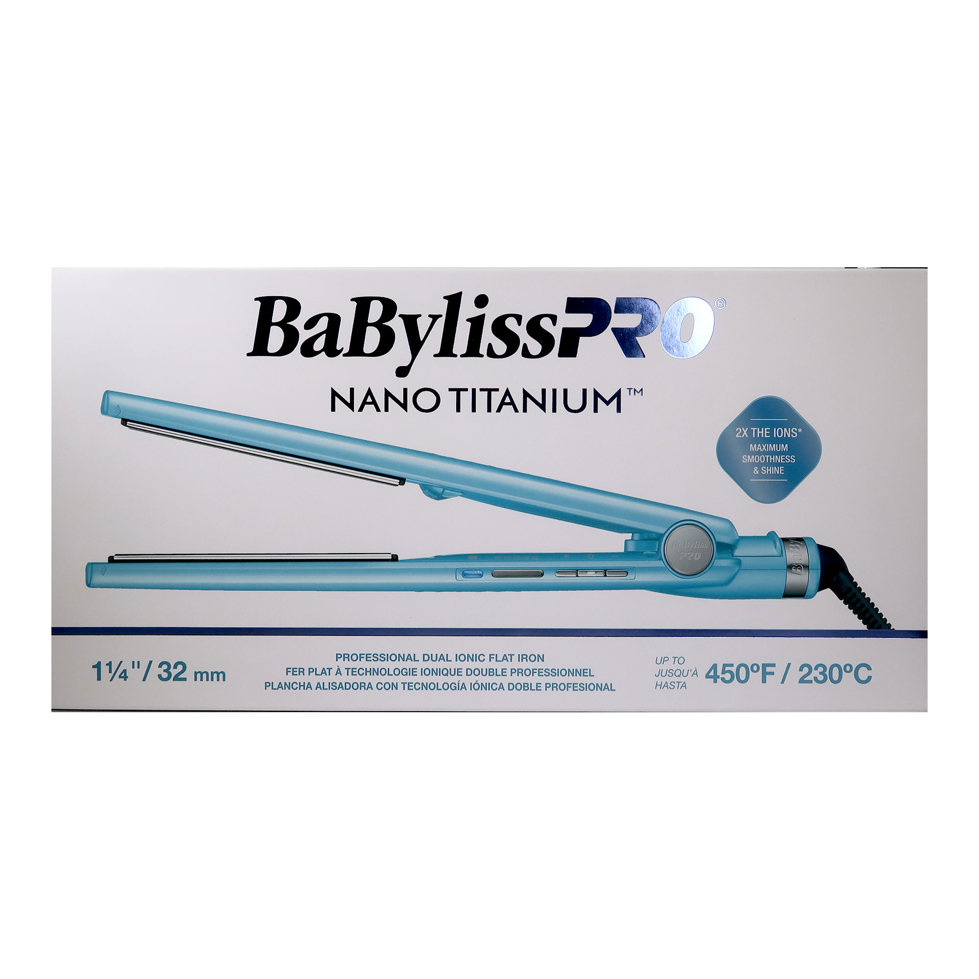 Foto 4 pulgar | Plancha Babyliss Pro Nano Titanium Dual Ionic De 1,25 Pulgadas - Venta Internacional.