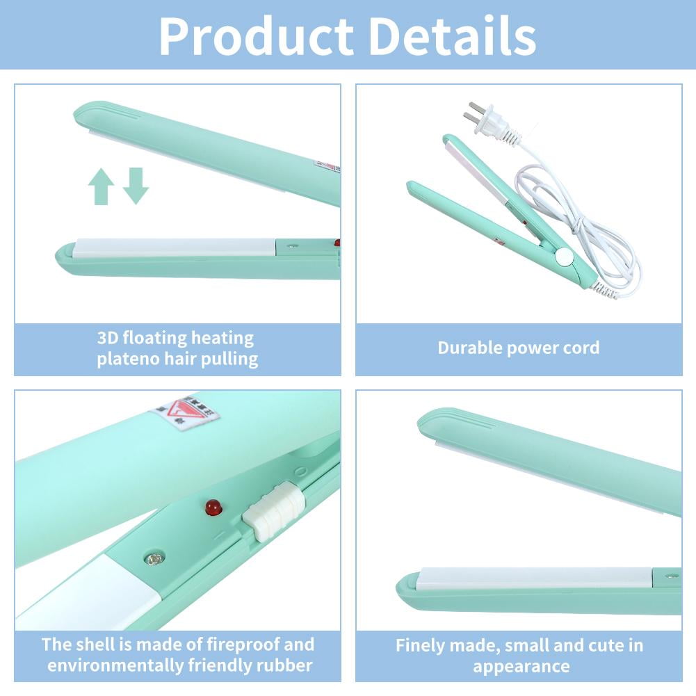 Foto 5 | Plancha Alisadora De Pelo Mini Flat Iron Green 190°c De Temperatura - Venta Internacional.