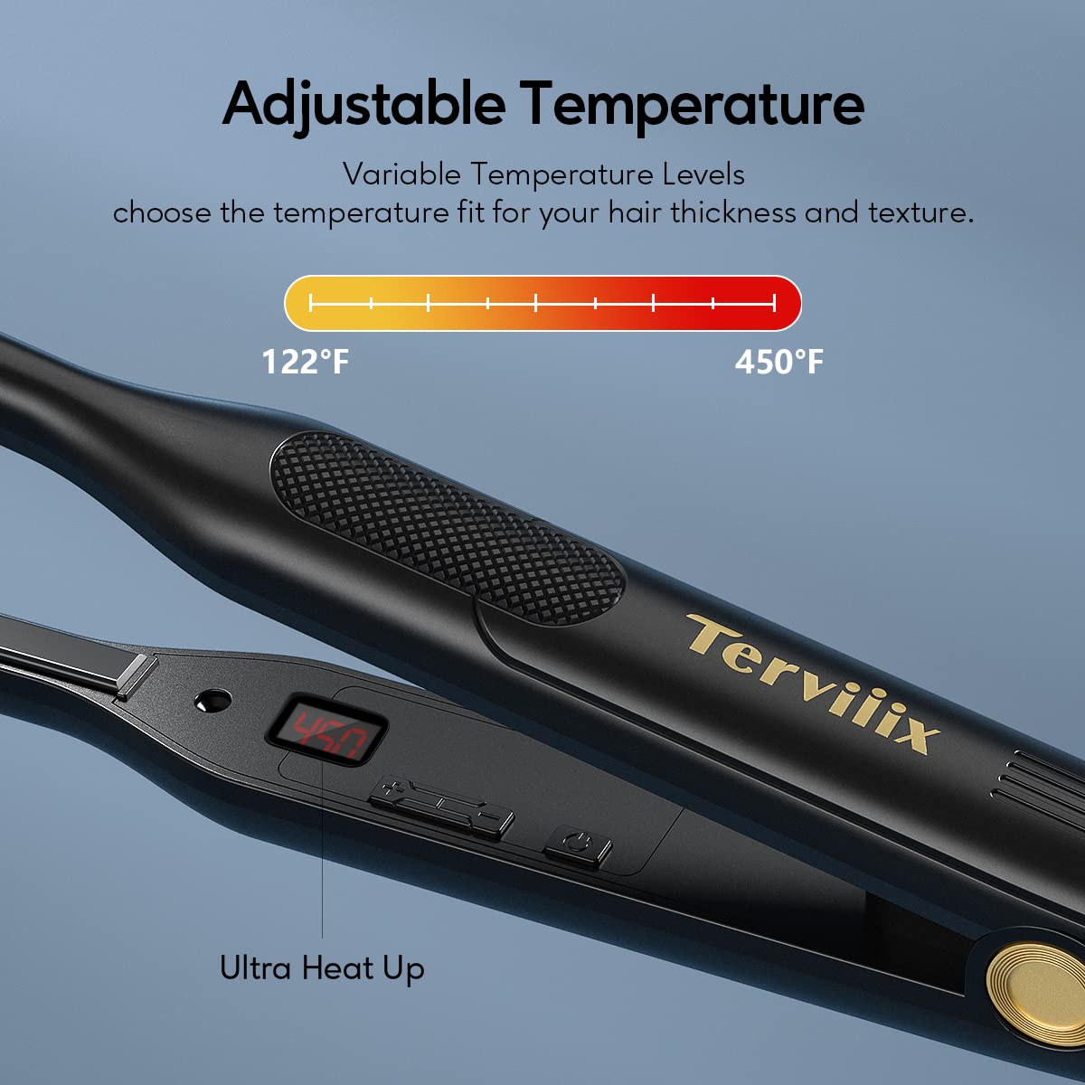 Foto 4 pulgar | Lápiz Flat Iron Terviiix Para Bordes Y Cabello Corto, Cerámica De 8 Mm - Venta Internacional.