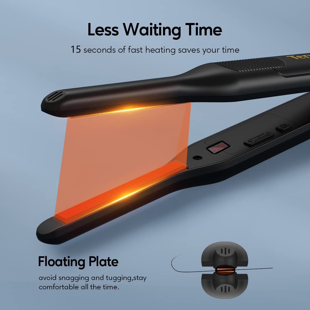Foto 5 pulgar | Lápiz Flat Iron Terviiix Para Bordes Y Cabello Corto, Cerámica De 8 Mm - Venta Internacional.