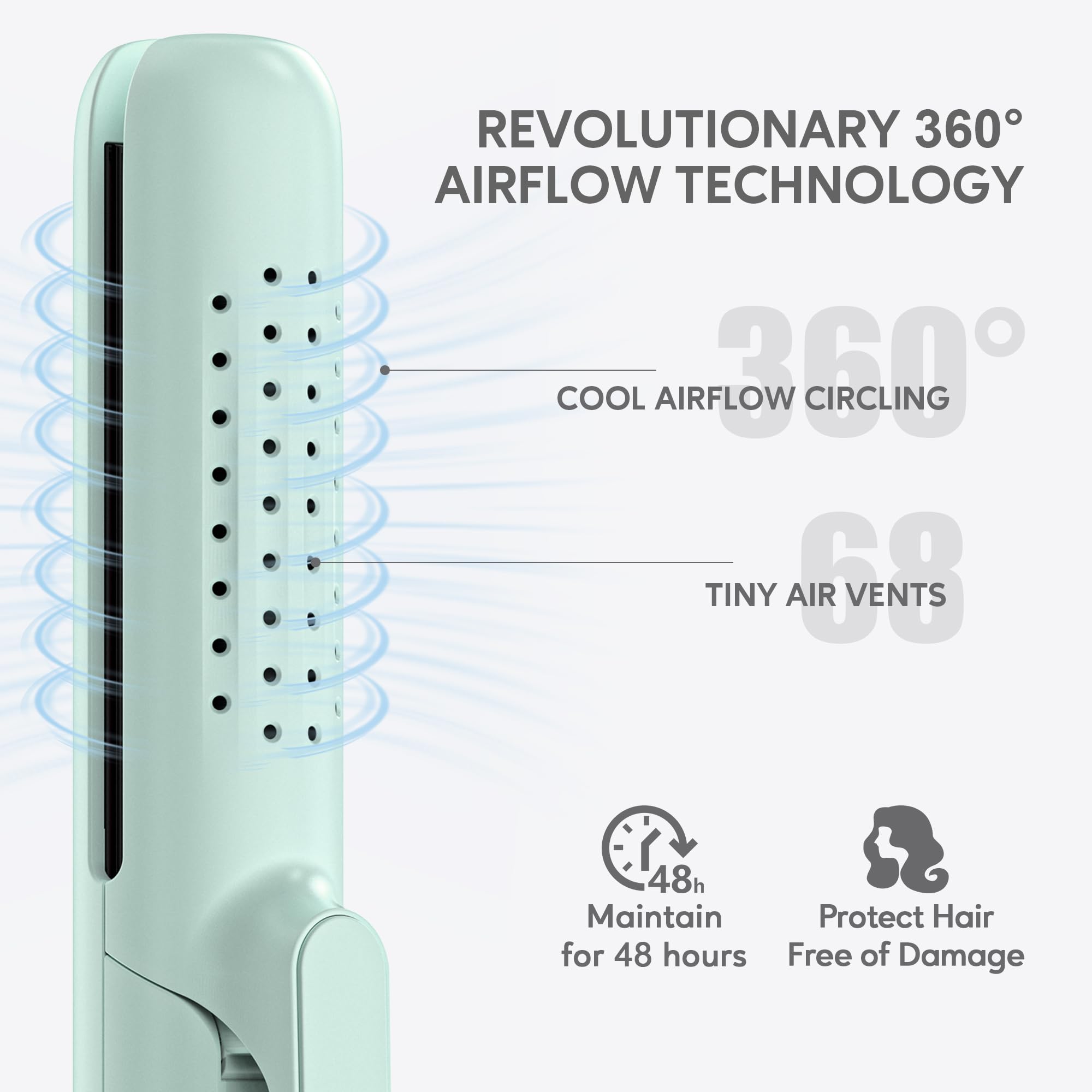 Foto 4 pulgar | Plancha De Pelo Terviiix Titanium Flat Iron 360° Airflow - Venta Internacional.