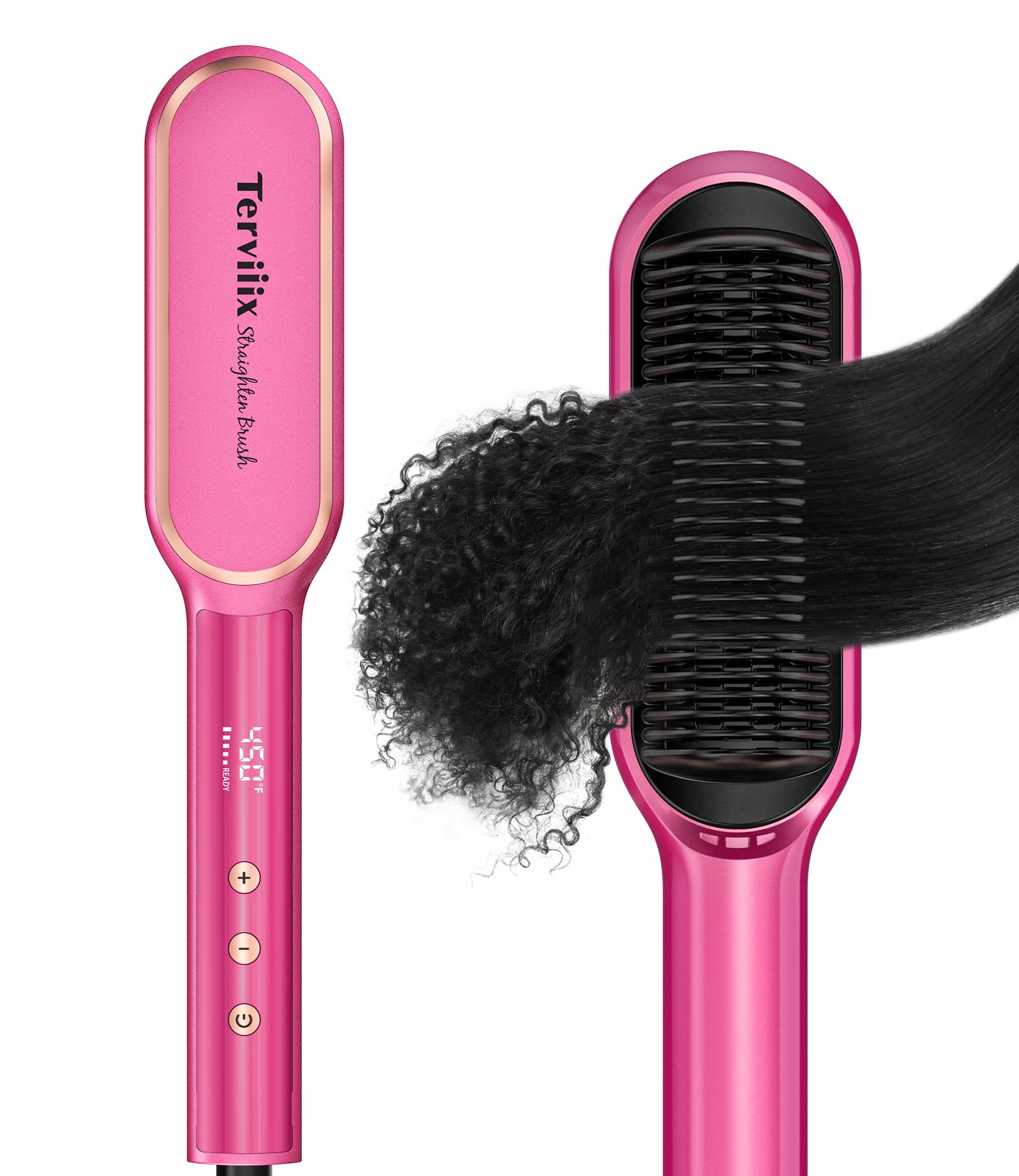 Foto 2 pulgar | Cepillo Alisador De Pelo Terviiix Frizz Buster Ionic Pink - Venta Internacional.