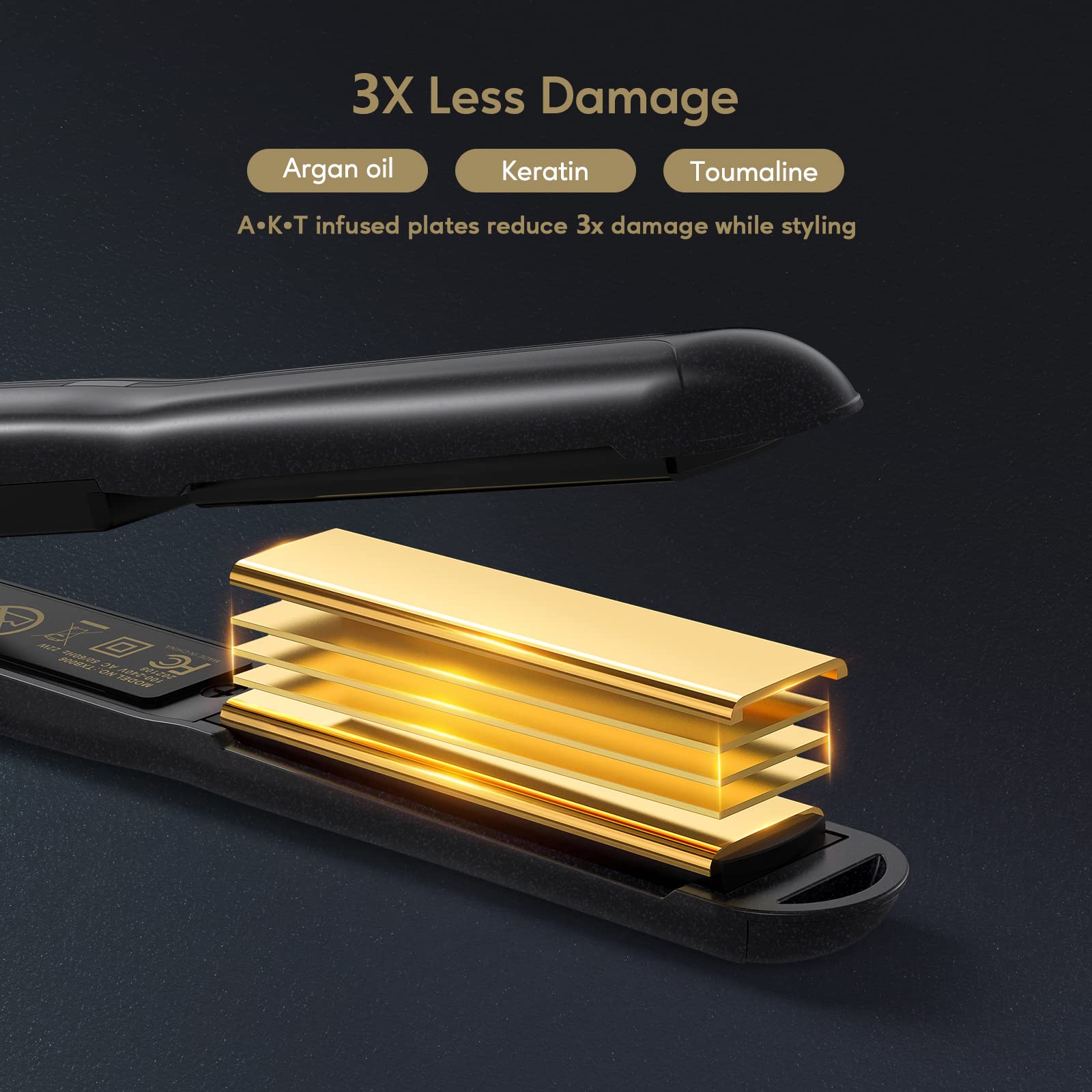 Foto 5 | Plancha Terviiix Mini De Cerámica Con Temperatura Regulable, 1,3 Cm - Venta Internacional.