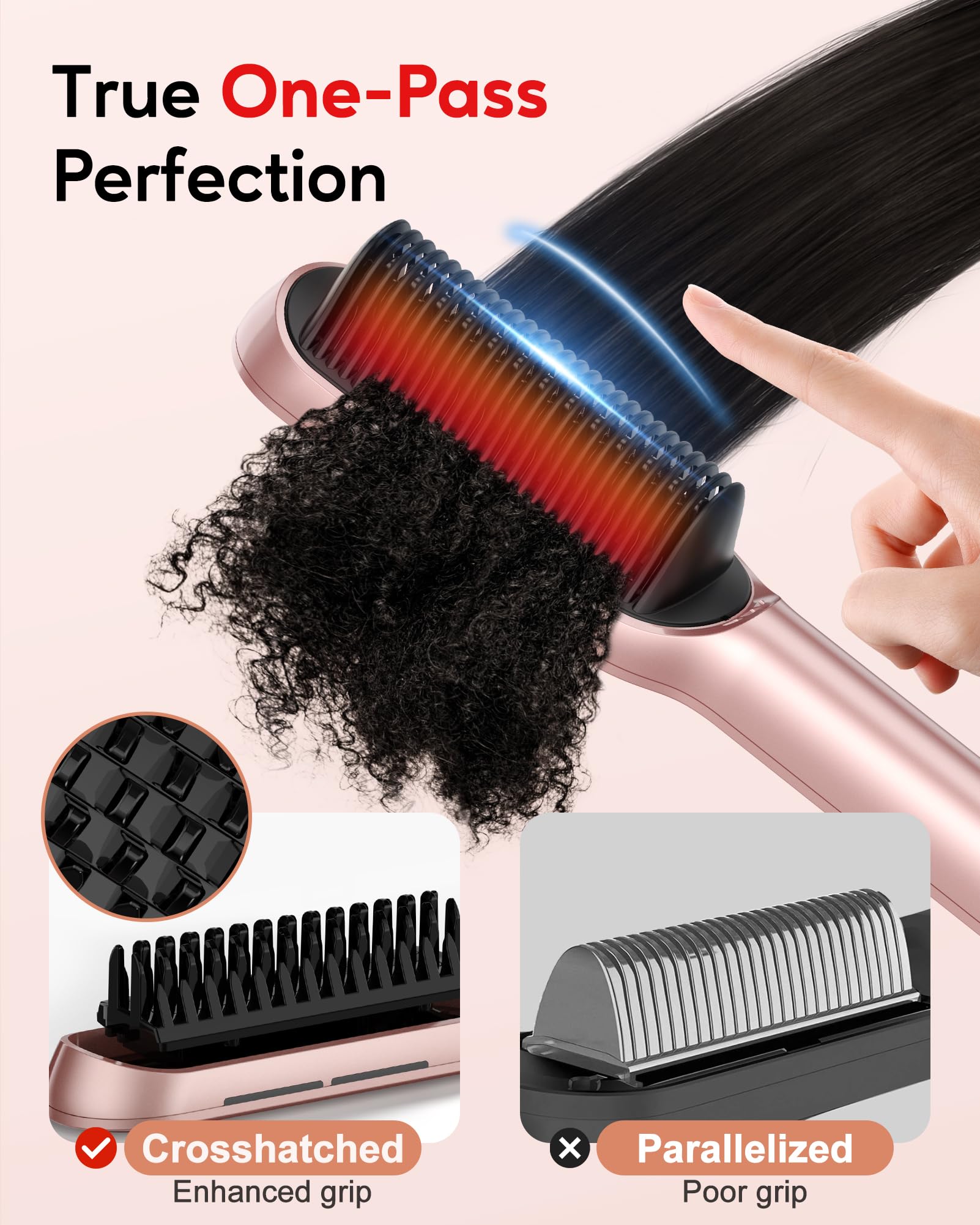 Foto 5 pulgar | Cepillo Alisador De Pelo Terviiix Frizz Buster Ionic 450°f - Venta Internacional.