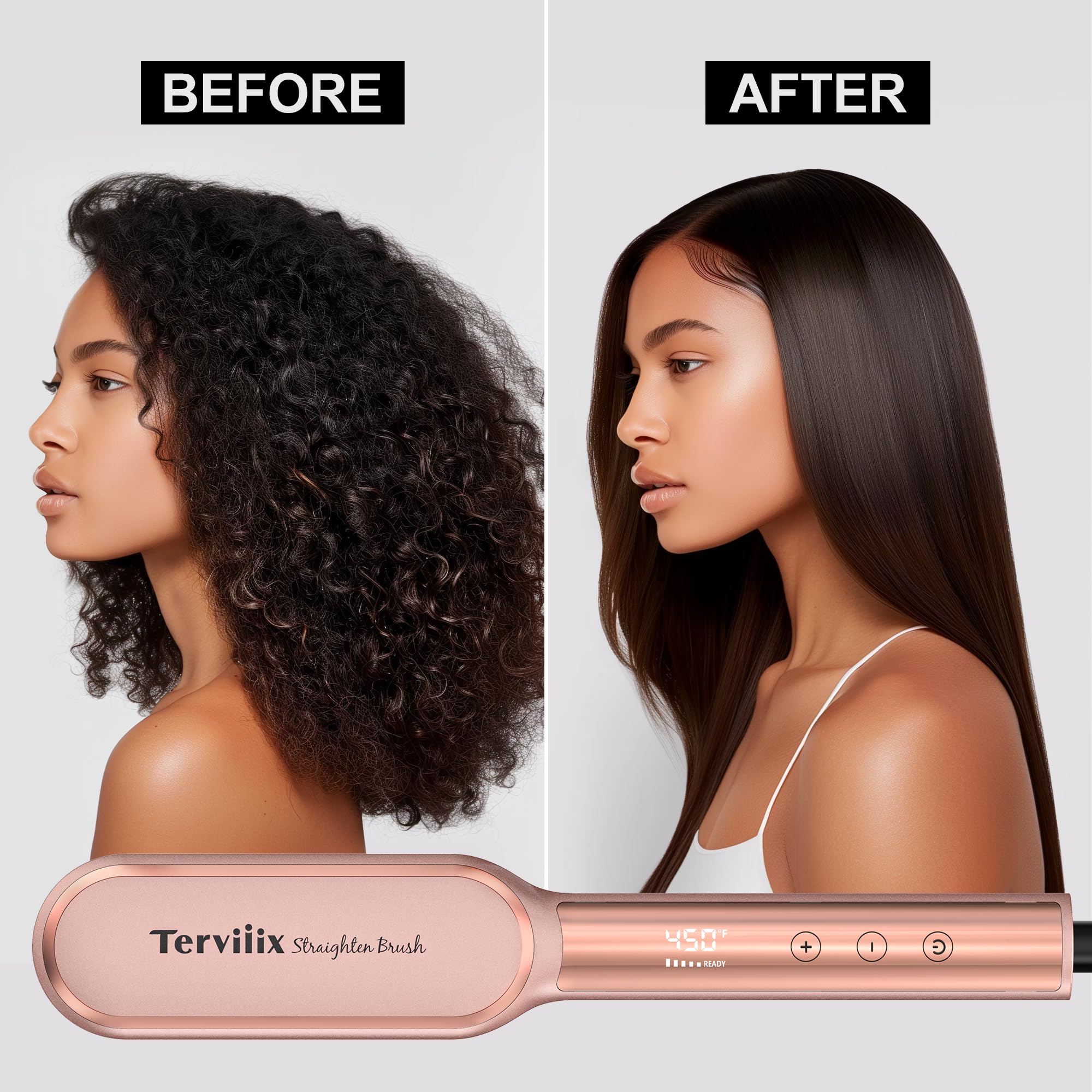 Foto 6 | Cepillo Alisador De Pelo Terviiix Frizz Buster Ionic 450°f - Venta Internacional.