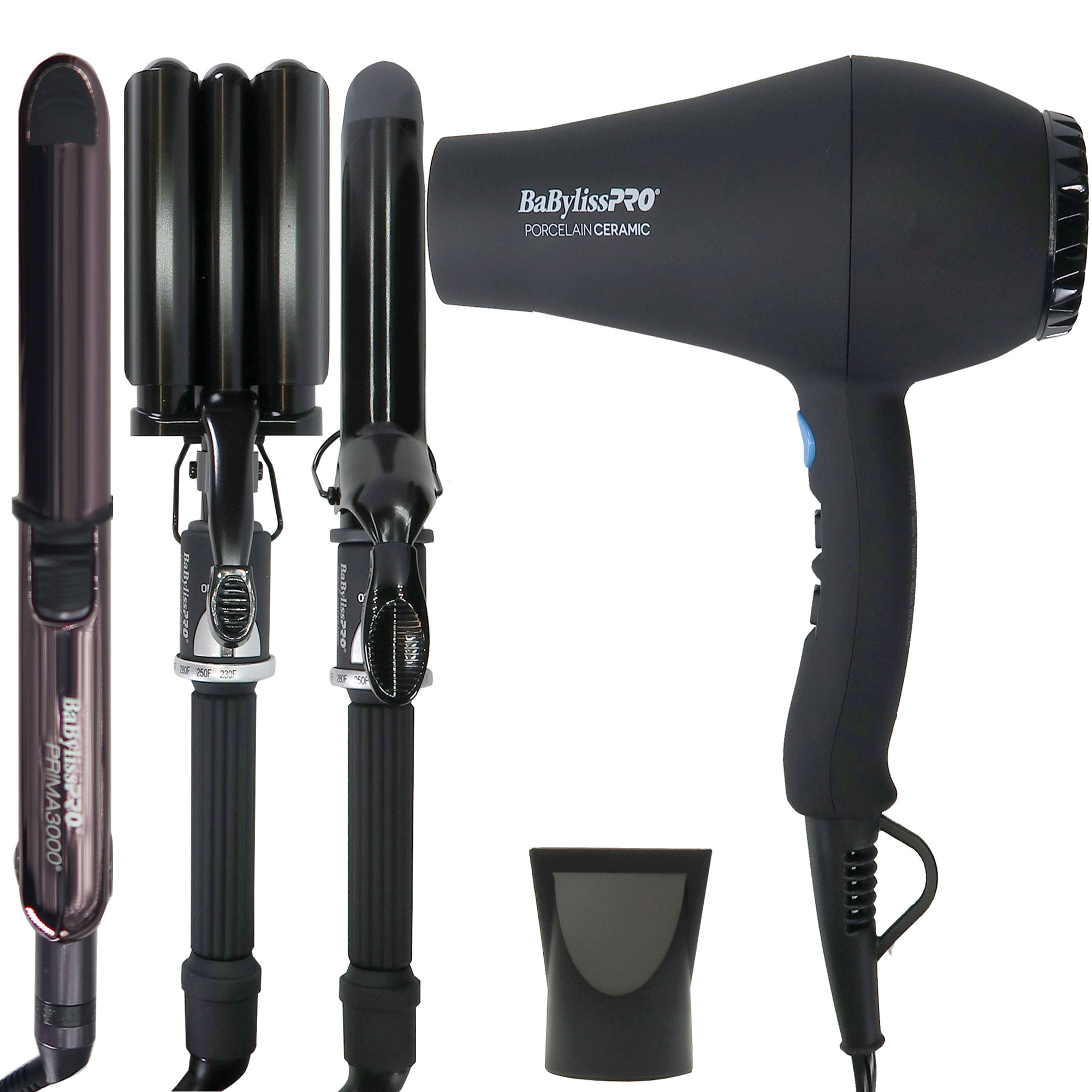 Set De Peluquería Babyliss Porcelain Ceramic Con Prima3000 Iro - Venta Internacional.