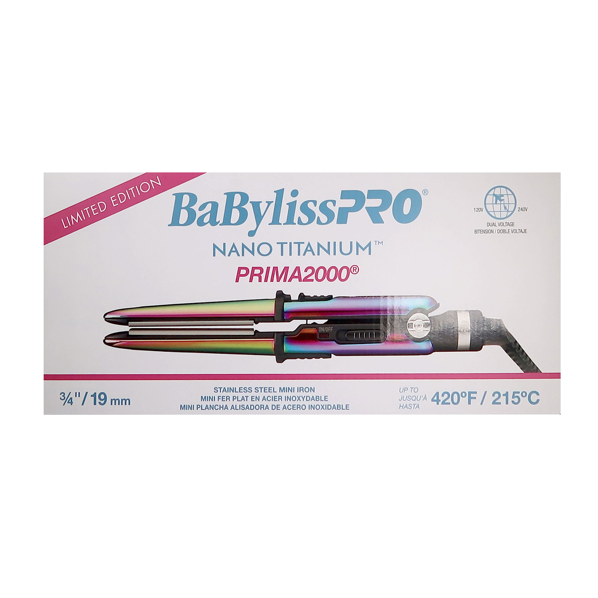 Foto 6 pulgar | Plancha Babyliss Pro Nano Titanium De 1.25 Pulg. + Mini 0.75 Pulgadas - Venta Internacional.