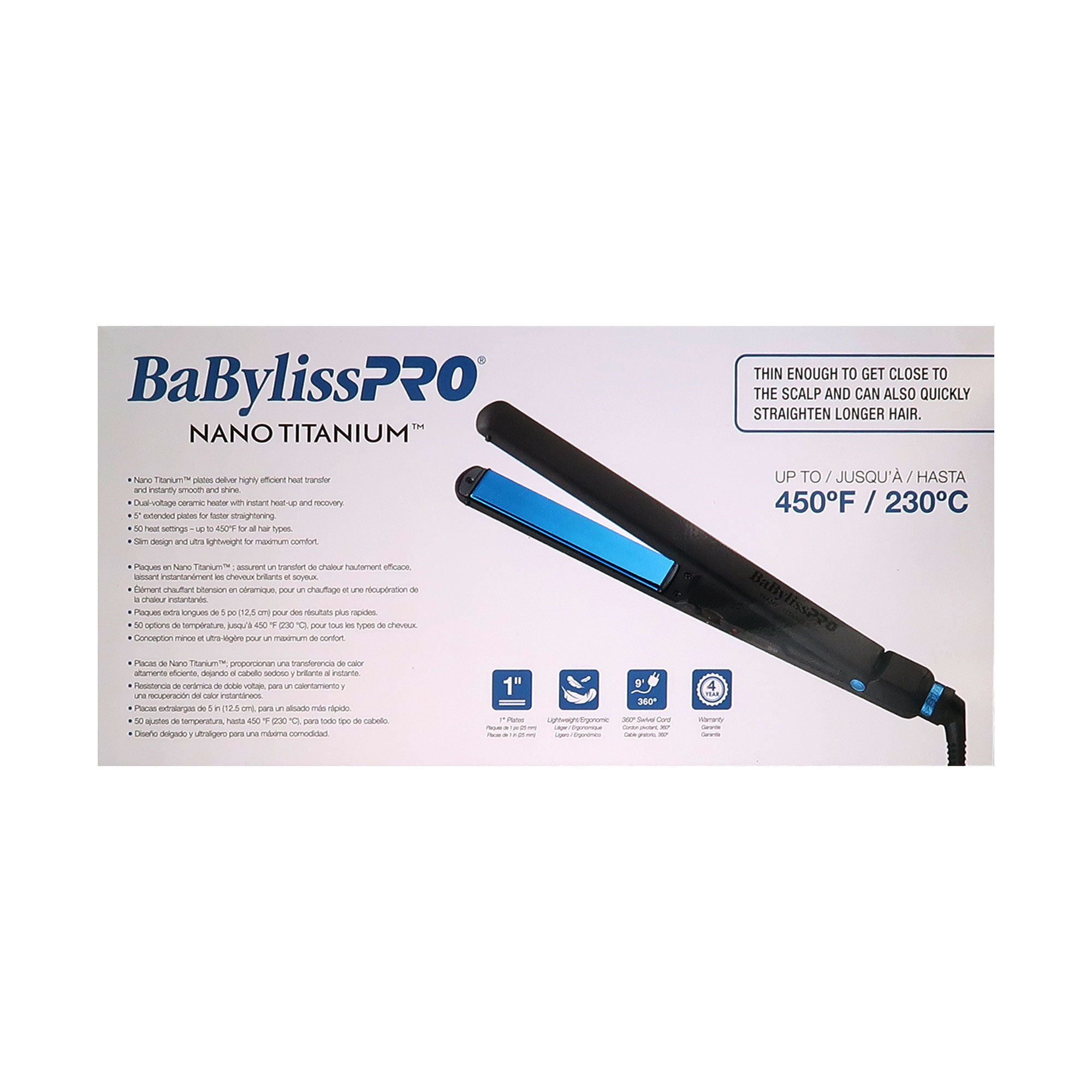 Foto 4 pulgar | Plancha Babyliss Pro Nano Titanium 1 Y Mini 3/4 Prima2000 - Venta Internacional.
