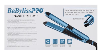 Foto 2 | Plancha De Pelo Babylisspro Nano Titanium Prima3000 1 1/4 - Venta Internacional.