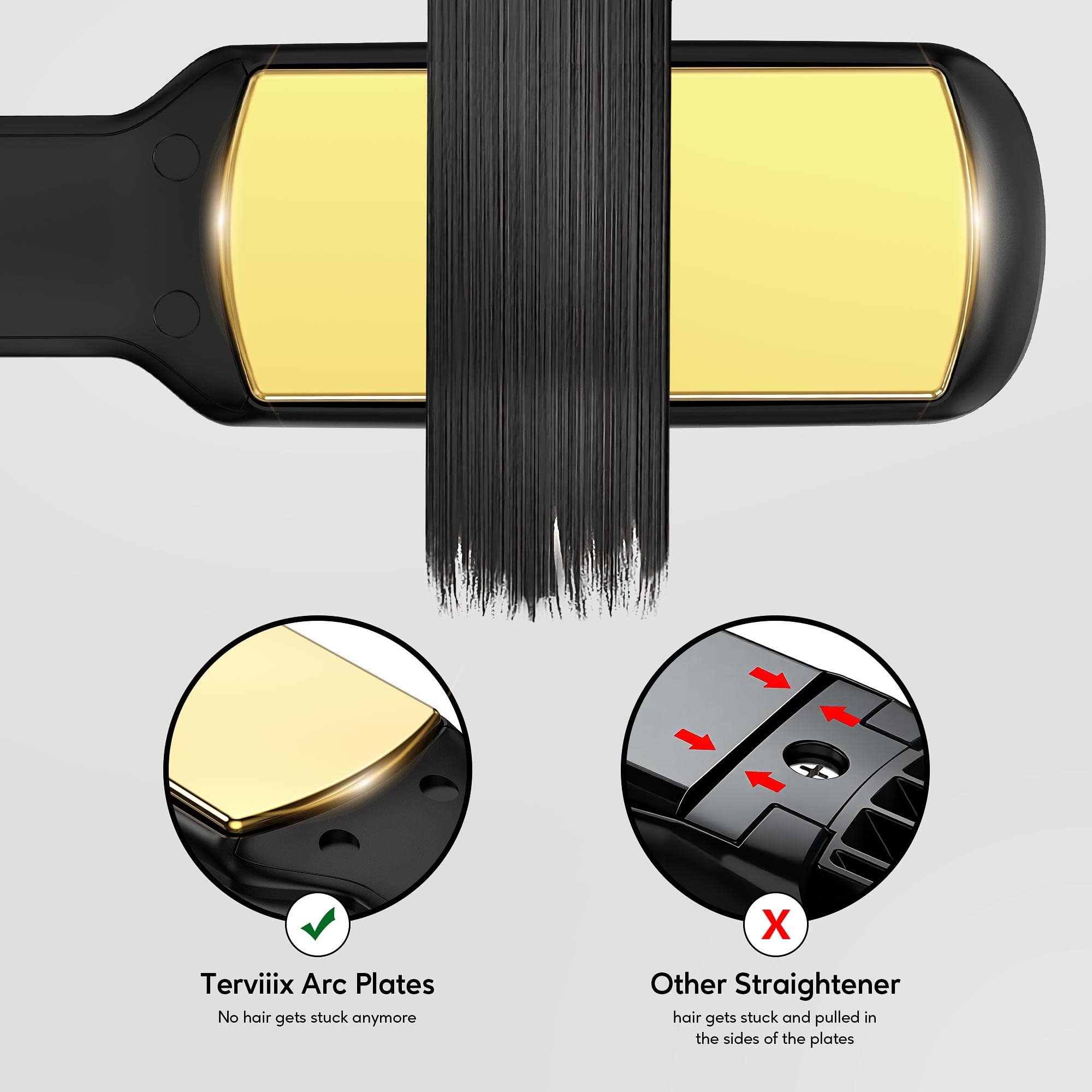 Foto 4 pulgar | Plancha Alisadora de Pelo Terviiix Titanium Arc de 1.75 Pulgadas - Venta Internacional