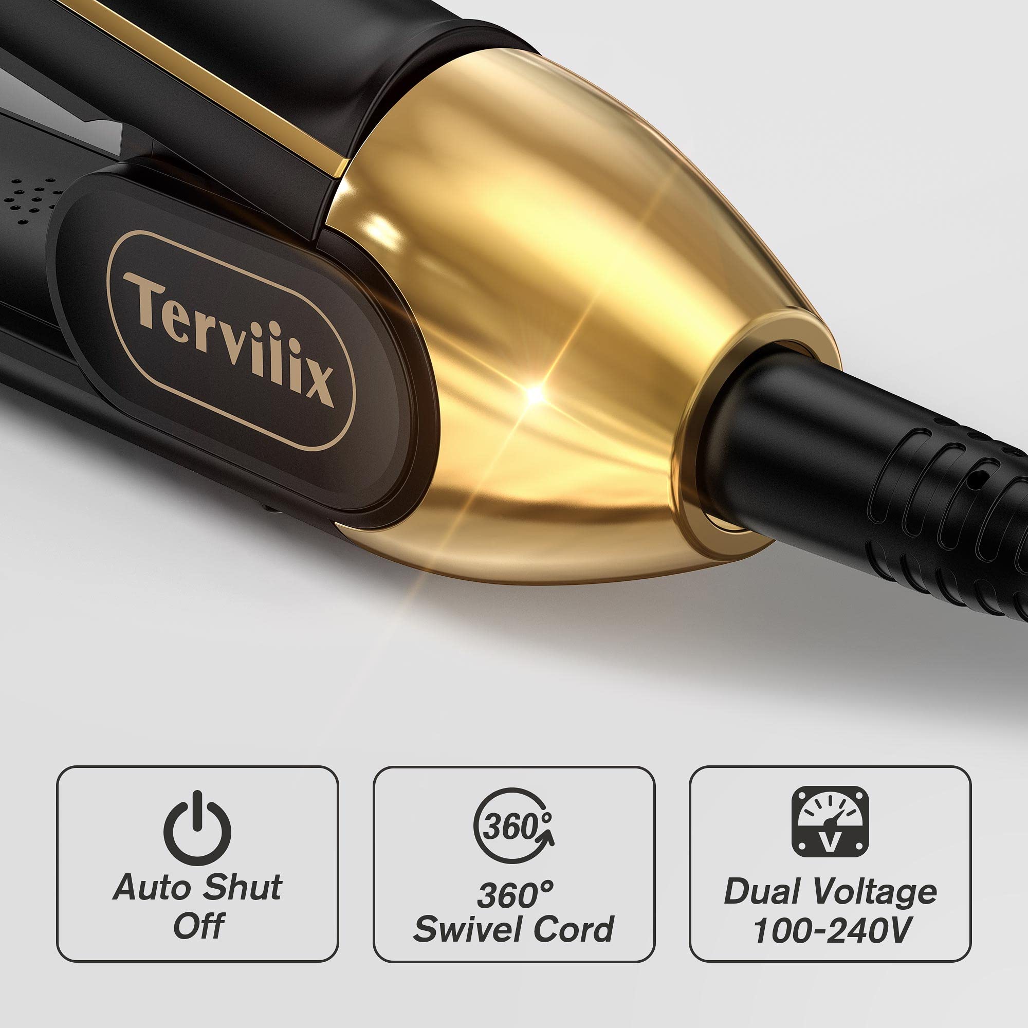 Foto 5 | Plancha Alisadora de Pelo Terviiix Titanium Arc de 1.75 Pulgadas - Venta Internacional
