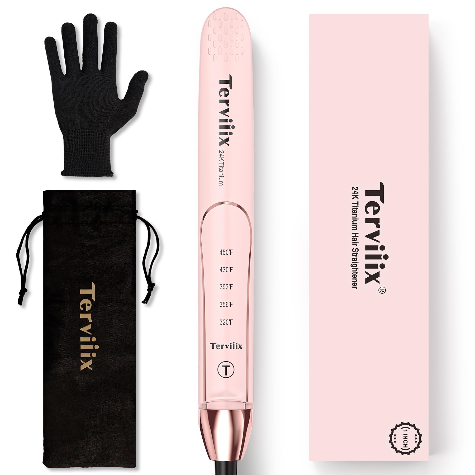 Foto 2 pulgar | Plancha de Pelo y Rizador Terviiix Titanium Rosa 2 en 1 - Venta Internacional