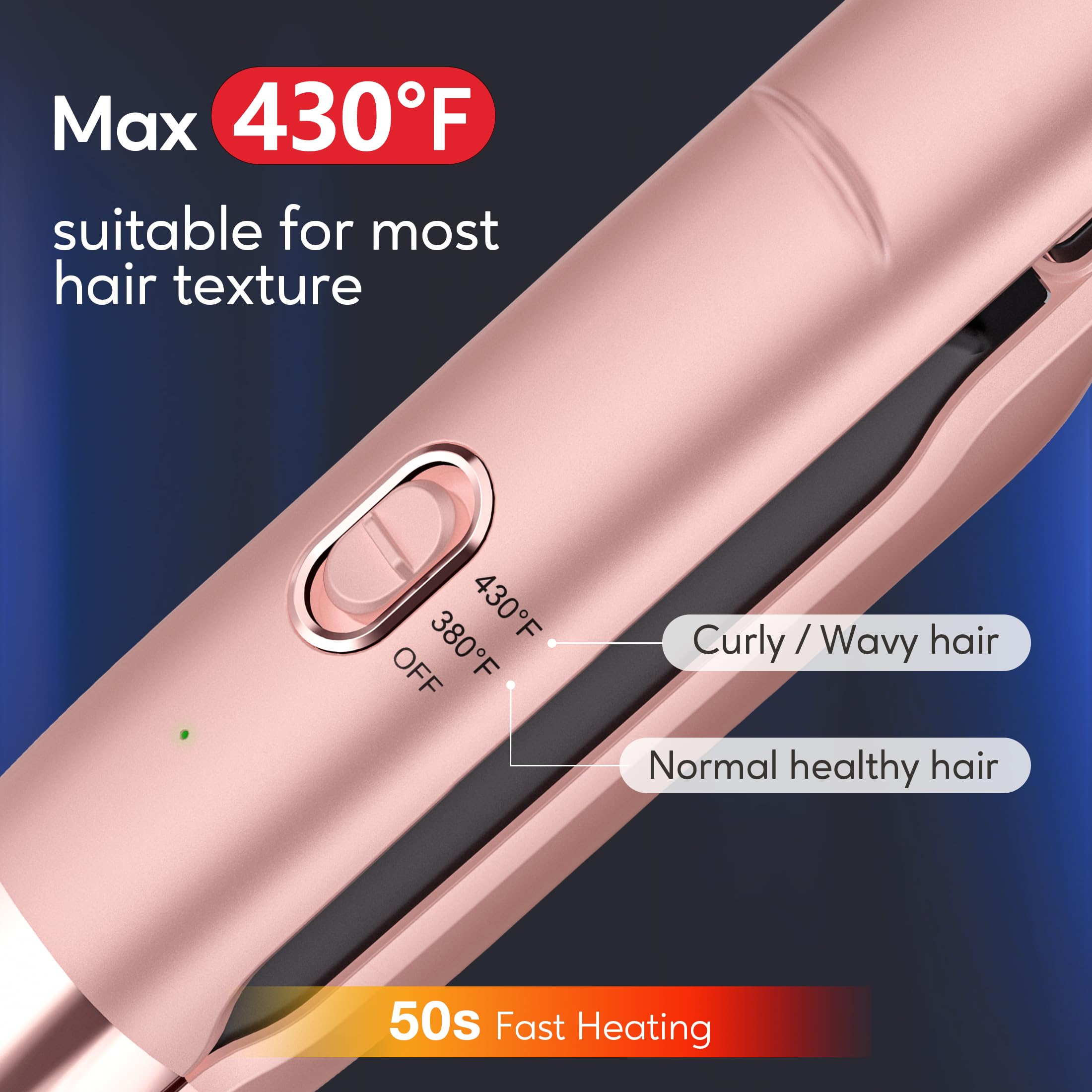 Foto 3 | Plancha de Pelo Inalámbrica Terviiix Portable 430°F con Aceite de Argán - Venta Internacional