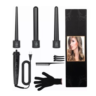 Foto 3 | Plancha Rizadora Cabello 3 En 1 + Guante Protector Peine Clip Negro Belug