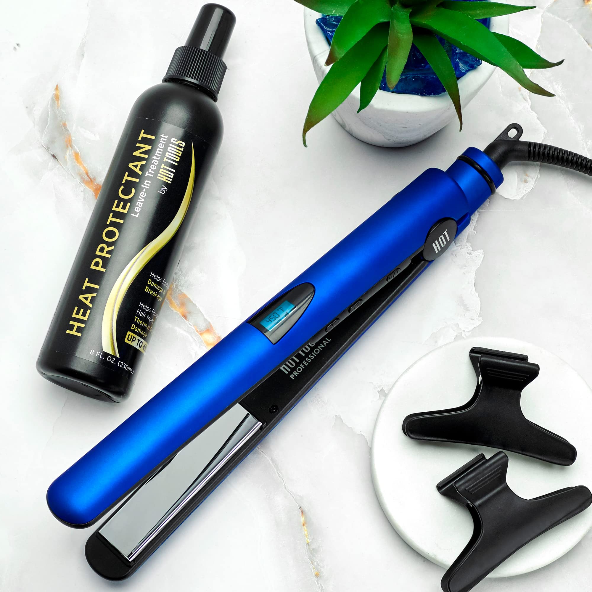Foto 6 pulgar | Alaciadora de Cabello Hot Tools Professional Radiant Blue Micro-shine-Venta Internacional