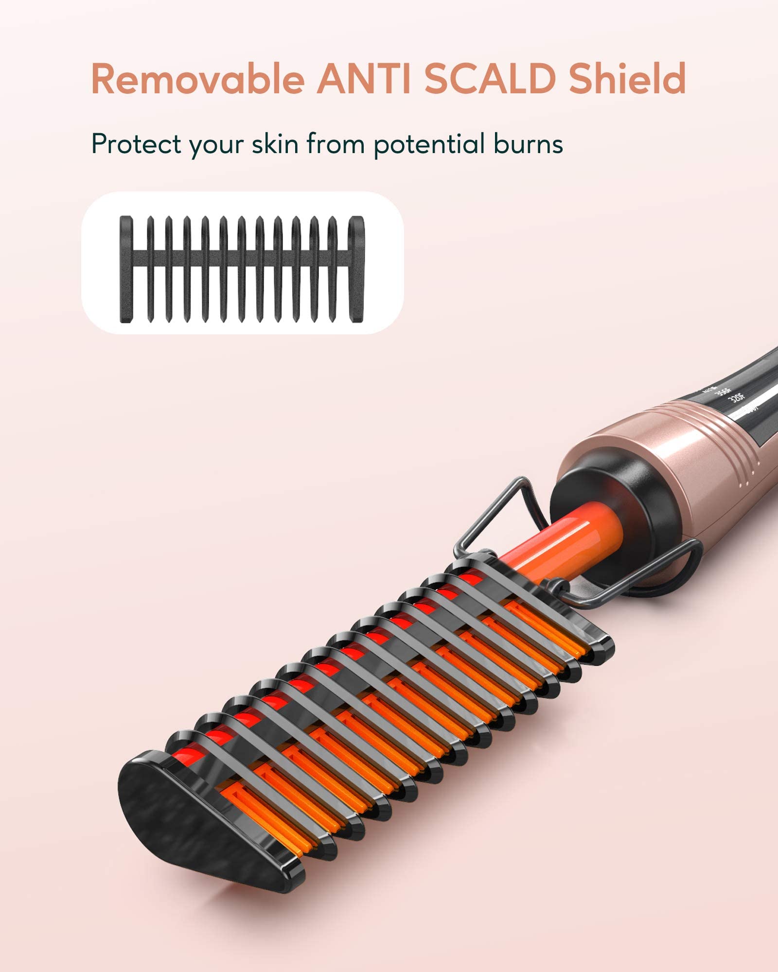 Foto 3 pulgar | Peineta Eléctrica Terviiix Para Pelucas Con Encaje En La Parte Delantera, Cabello Negro - Venta Internacional.