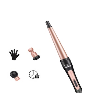Foto 5 | Plancha Rizadora De Cabello Cerámica Profesional 5 En 1, Belug Rosa Con Negro