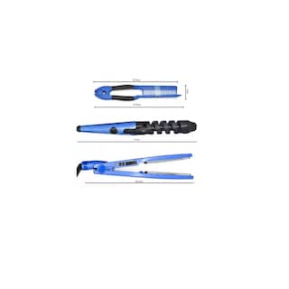 Foto 2 | Kit De Plancha Alaciadora 450° +tenaza Rizadora Cabello Pelo Eo Safe Imports Esi-11615-1 Azul