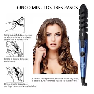 Foto 3 | Kit De Plancha Alaciadora 450° +tenaza Rizadora Cabello Pelo Eo Safe Imports Esi-11615-1 Azul